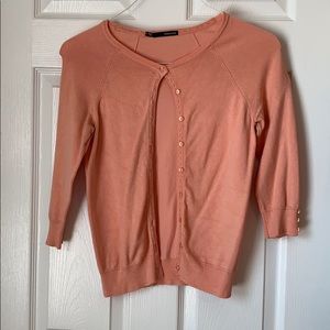 Coral cardigan